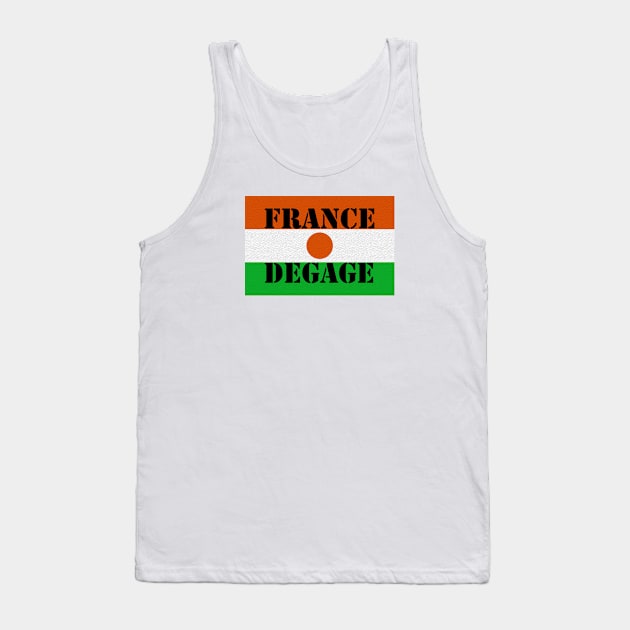 Niger - France Degage Tank Top by Tony Cisse Art Originals